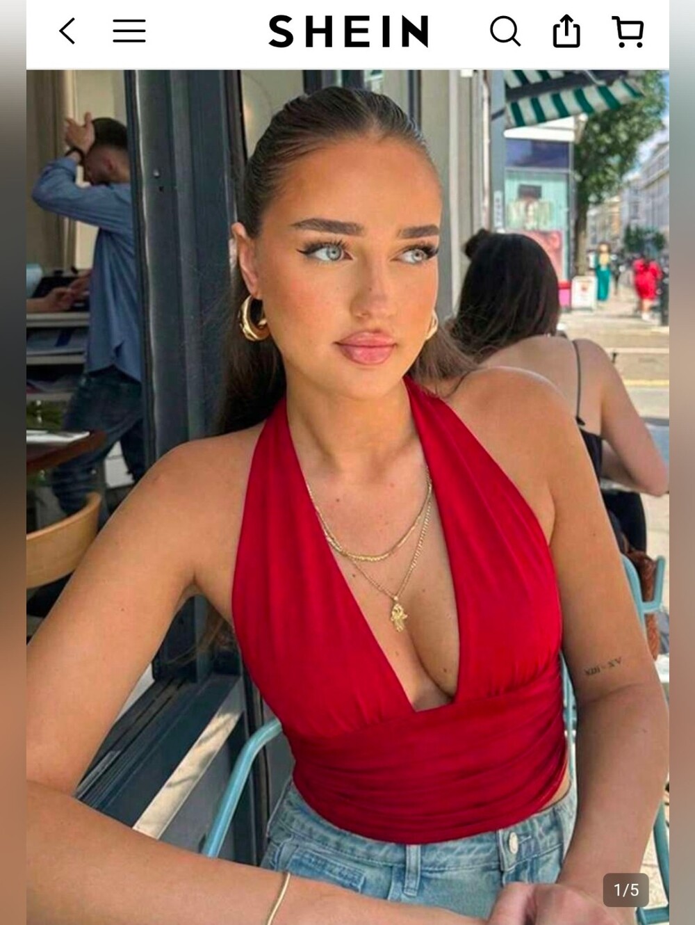 Red Shein Top - Picture 2 of 8